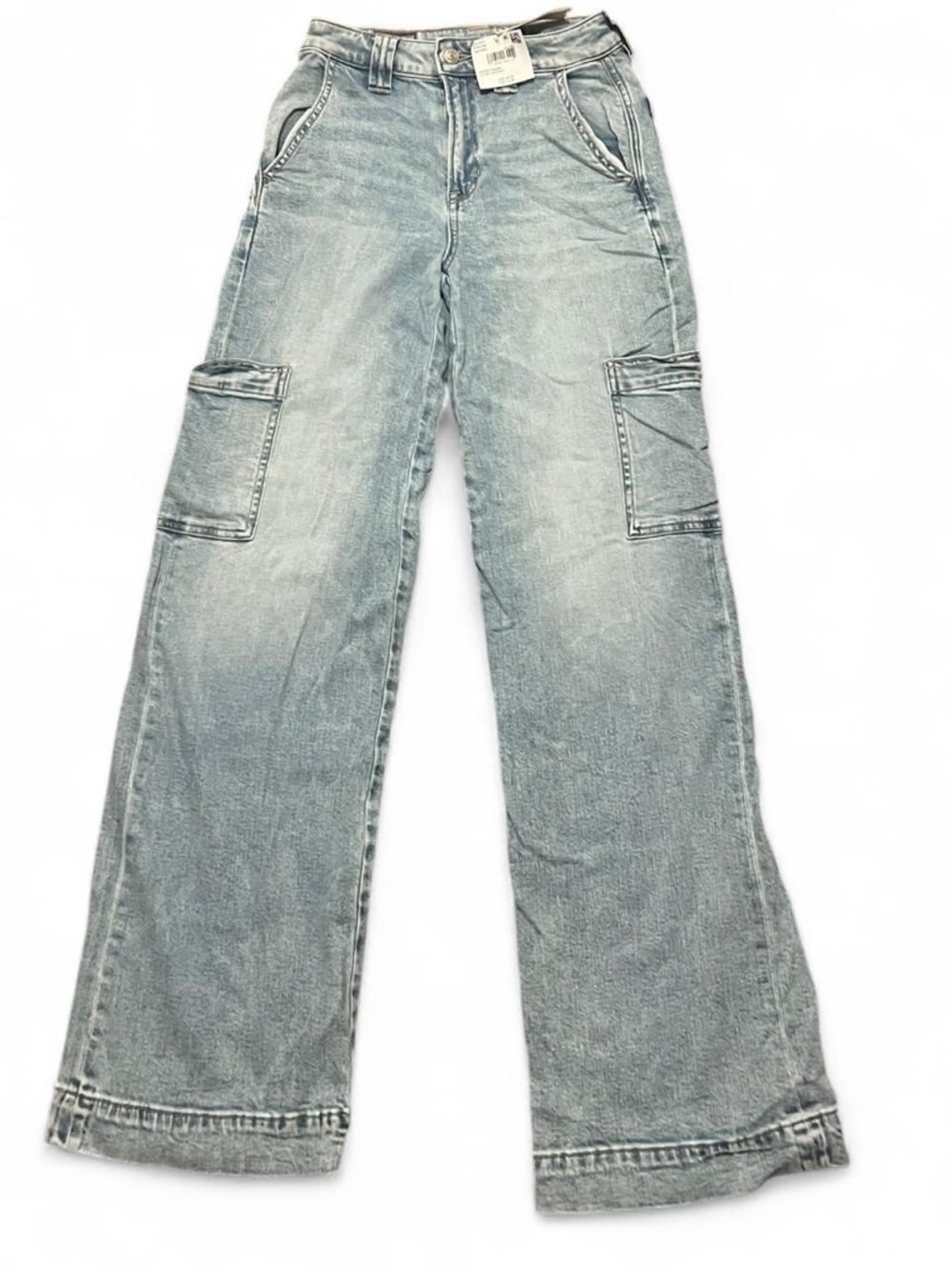 American Eagle Outfitters Light Blue Denim Cargo Pants